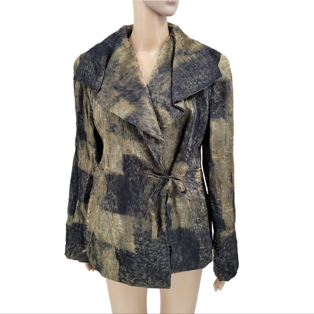Beppe Bondi Italian Vintage Wrap Blazer Corporate Goth Whimsigoth